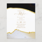 50. Geburtstagsparty Einladungen Glitzer Glamour (Vorderseite)