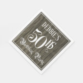 50. Geburtstagsparty - Extravagantes Drehbuch, Imi Serviette (Ecke)