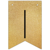 50. Geburtstagsparty & Fabulous Gold 50. Wimpelkette (Dritte Fahne)