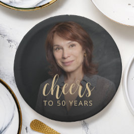 50. Geburtstagsparty Foto Cheers Pappteller