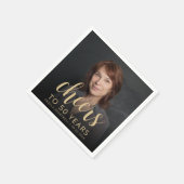 50. Geburtstagsparty Foto Cheers Serviette (Ecke)