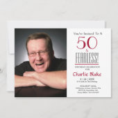50. Geburtstagsparty Foto Einladung (Vorderseite)