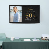50. Geburtstagsparty Foto Willkommen Banner (Messeveranstaltung)
