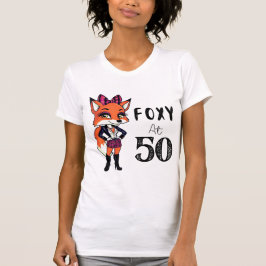 50. Geburtstagsparty Foxy bei 50 Scottish Fox Whit T-Shirt