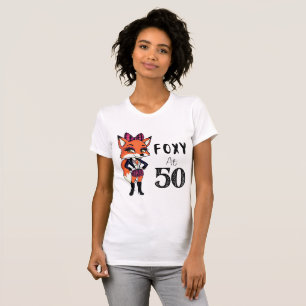 50. Geburtstagsparty Foxy bei 50 Scottish Fox Whit T-Shirt