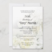 50. Geburtstagsparty - für sie Einladung (Rückseite)