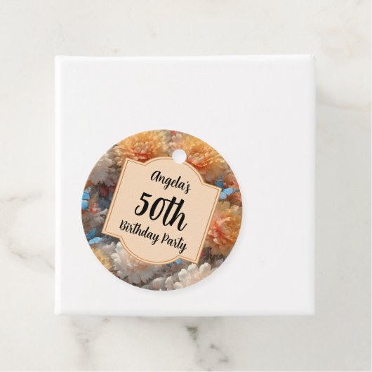 50. Geburtstagsparty Geschenkanhänger (Beispiel)