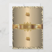 50. Geburtstagsparty Gold Einladung (Rückseite)