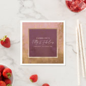 50. Geburtstagsparty Gold & Pink Serviette (Beispiel)