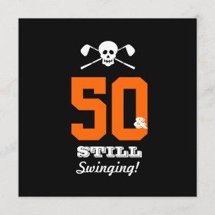 50. Geburtstagsparty Golf - noch schwingen! Einladung