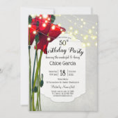 50. Geburtstagsparty | Grau Einladung (Vorderseite)