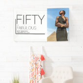50. Geburtstagsparty im feinen Foto Banner (Insitu)