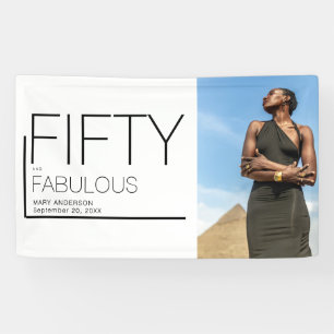 50. Geburtstagsparty im feinen Foto Banner