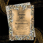 50. Geburtstagsparty in Leopard<br><div class="desc">Eleganter Leopardenprint wird mit Goldfolie überlagert und Ihre Geburtstagsparty-Details in schicker Schrift für JEDEN ALTER Geburtstag. KOORDINIERENDE Artikel in unserem Geschäft verfügbar.</div>