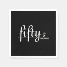 50. Geburtstagsparty in Schwarz und Weiß