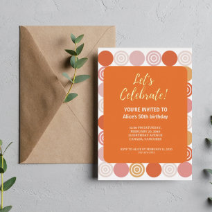 50. Geburtstagsparty Invitati Foil Holiday Card Folien Feiertagspostkarte