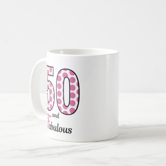 50. Geburtstagsparty Kaffeetasse (Vorderseite Links)