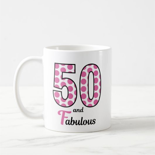 50. Geburtstagsparty Kaffeetasse (Links)