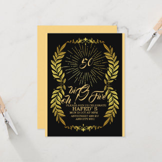 50. Geburtstagsparty lädt Template Modern 50. Einladung