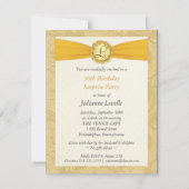 50. Geburtstagsparty - Monogram Foto Invites Einladung (Rückseite)