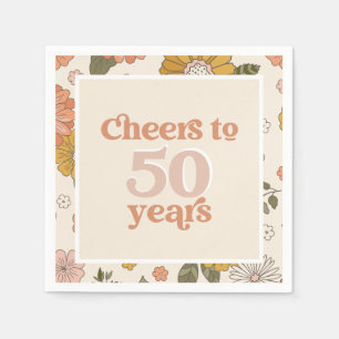 50. Geburtstagsparty Napkins Serviette