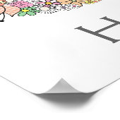 50. Geburtstagsparty Nummer Banner Poster (groß) (Ecke)