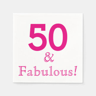 50. Geburtstagsparty Paper Napkins Serviette
