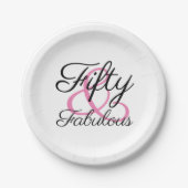 50. Geburtstagsparty Pappteller (Vorderseite)