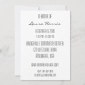 50. Geburtstagsparty Personalisierte Einladung (Rückseite)