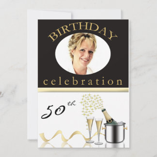 50. Geburtstagsparty Personalisierte Einladung