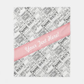 50. Geburtstagsparty Personalisierte Geschenke Fleecedecke (Vorderseite)