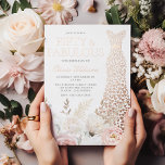 50. Geburtstagsparty Rose Gold Folieneinladung<br><div class="desc">50. Geburtstagsparty Rose Gold Foil Einladung Rose Gold Foil Dress and Blush & Whitre Floral Weitere Einladungen in unserem Nest und Nest Store</div>