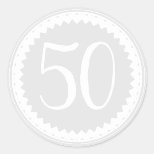 50. Geburtstagsparty Runder Aufkleber