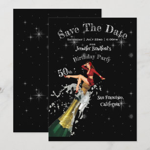 50. Geburtstagsparty Save the Date Einladung
