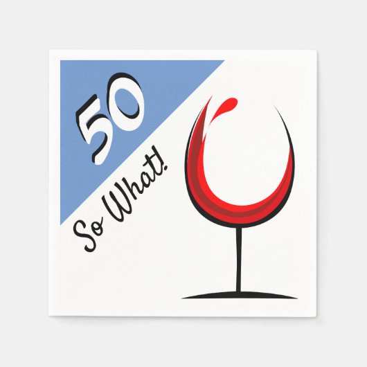 50. Geburtstagsparty Serviette (Vorderseite)