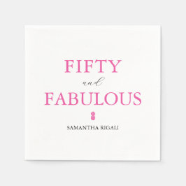 50. Geburtstagsparty Serviette