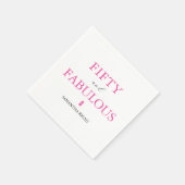 50. Geburtstagsparty Serviette (Ecke)