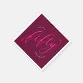 50. Geburtstagsparty Serviette (Ecke)