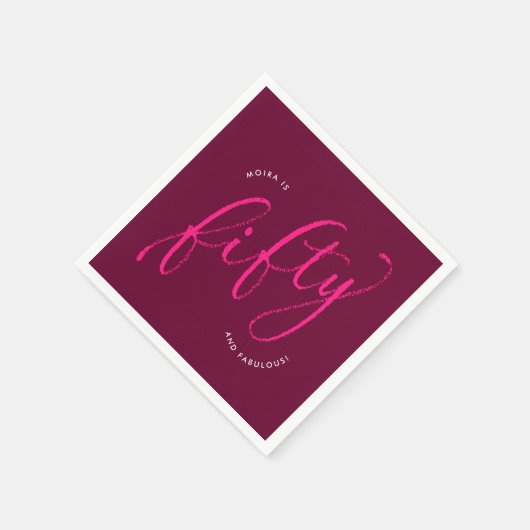 50. Geburtstagsparty Serviette (Ecke)