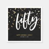 50. Geburtstagsparty Serviette (Vorderseite)