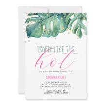 50. Geburtstagsparty Tropical Thema