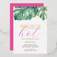 50. Geburtstagsparty Tropical Thema