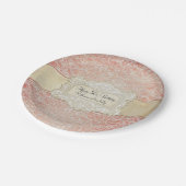 50. Geburtstagsparty Vintag Französisches Regency Pappteller (Schrägansicht)