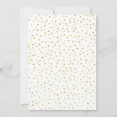 50. Geburtstagsparty - Weißes Gold Pink Einladung (Rückseite)