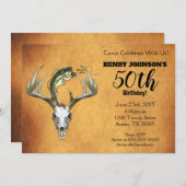 50. Geburtstagsparty zum Thema Jagd Einladung (Vorne/Hinten)