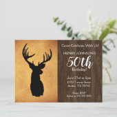 50. Geburtstagsparty zum Thema Jagd Einladung (Stehend Vorderseite)