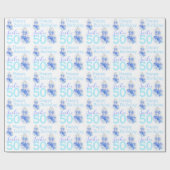 50. genannte Geschenkverpackung Geburtstag Lobelia Geschenkpapier (Flach)