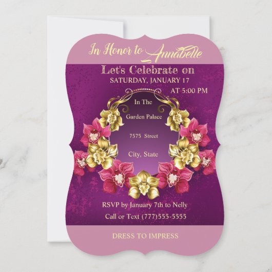 50. Gesegneter u. in hohem Grade bevorzugter Einladung (Rückseite)