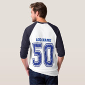 50 Gewohnheit Jersey T-Shirt (Schwarz voll)