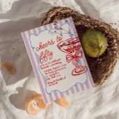 50. Gezeichnet Champagnerglass Fünfzig Geburtstag Einladung